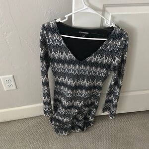 Express Monochrome Patterned Dress
